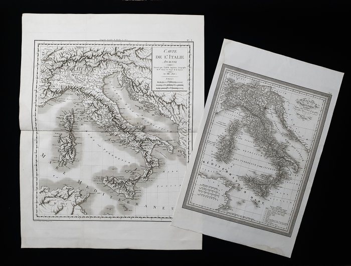 Map italy sicily for sale  