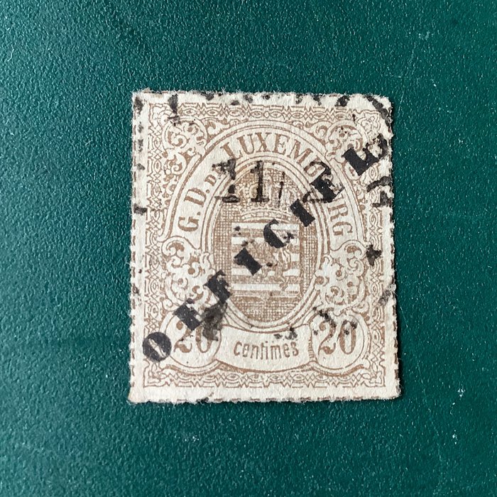 Luxembourg 1875 service d'occasion  