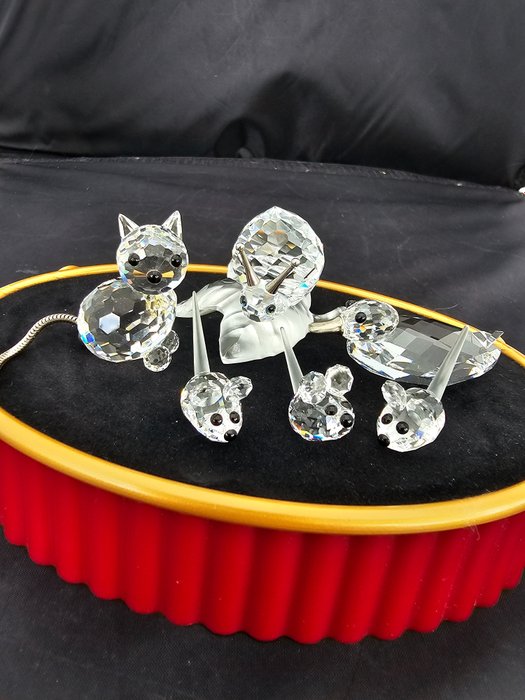 Figurine swarovski cat for sale  