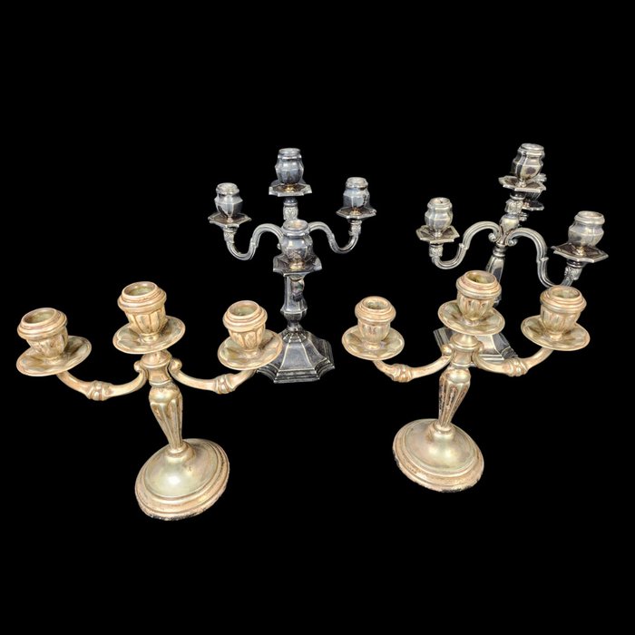 Candelabrum pairs silver for sale  