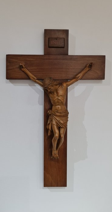 Antique crucifix carved for sale  