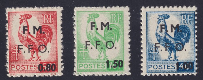 France 1945 stamps usato  