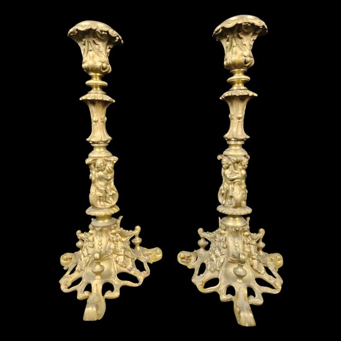 Candelabrum pair bronze for sale  