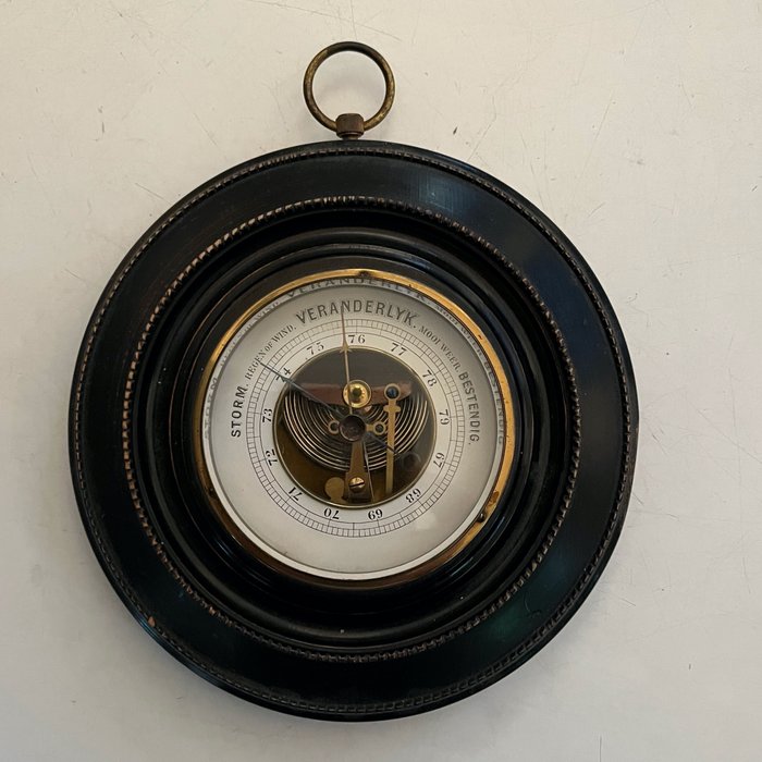 Aneroid barometer brass for sale  