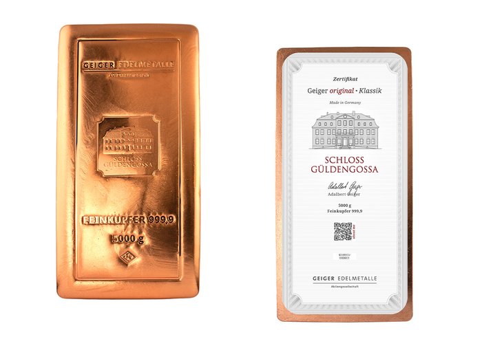 Kilograms copper minted for sale  