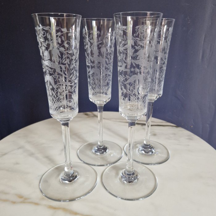 Baccarat champagne flute d'occasion  