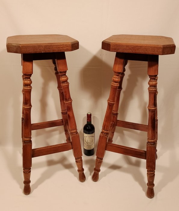 Stool pair solid for sale  