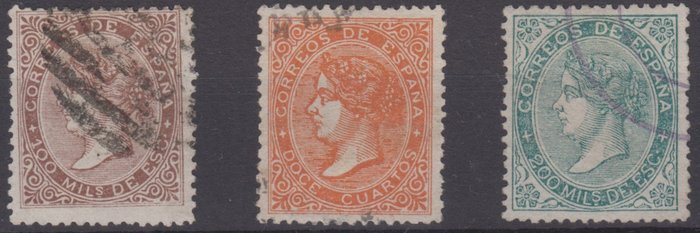 Spain 1868 isabel d'occasion  