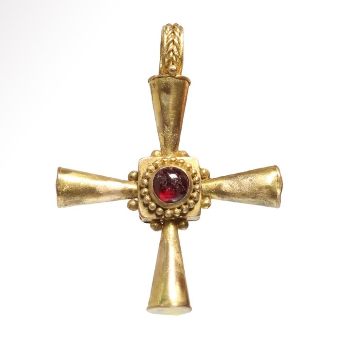 Byzantine gold garnet for sale  