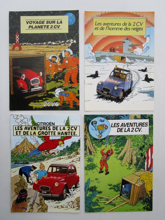 Tintin brochures 4 usato  