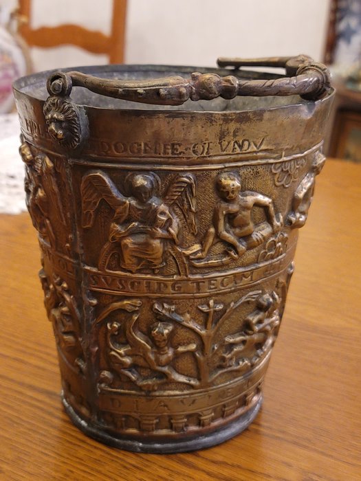 Religious situla bronze for sale  