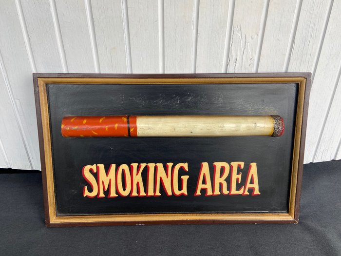 Smoking area plaque for sale  