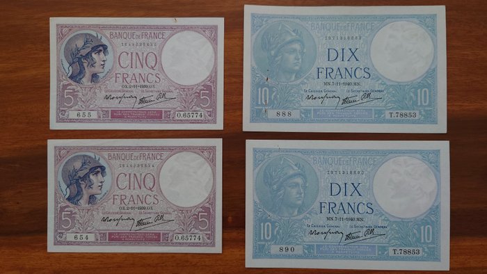 France. and francs usato  