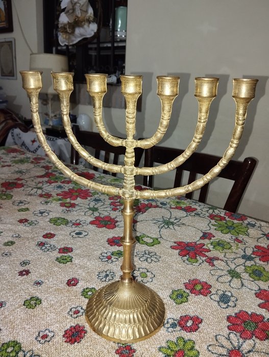 Menorah brass judaica for sale  