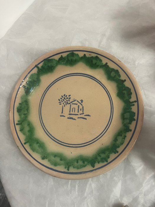 Piatto terracotta ceramica usato  