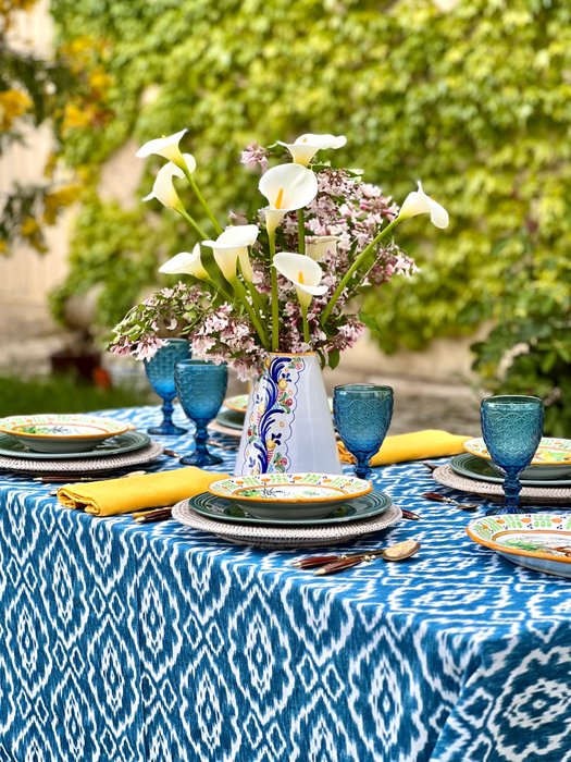 Tablecloth ikat style for sale  