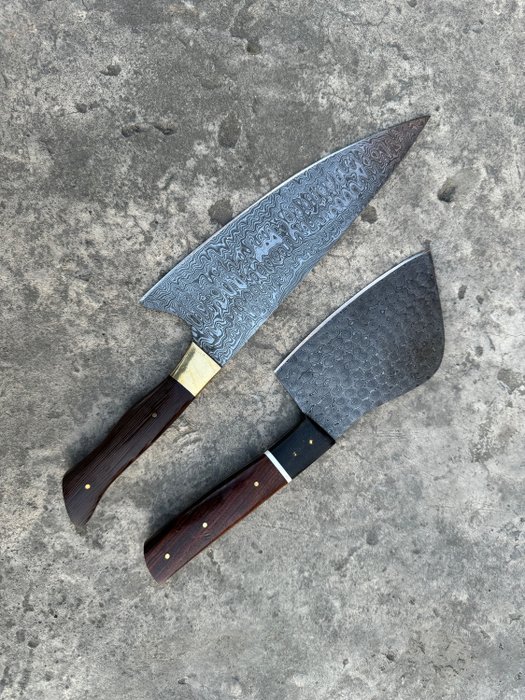 Kitchen knife damascus d'occasion  