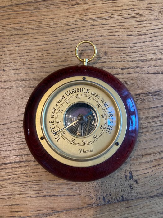 Maxantaneroid barometer wood for sale  