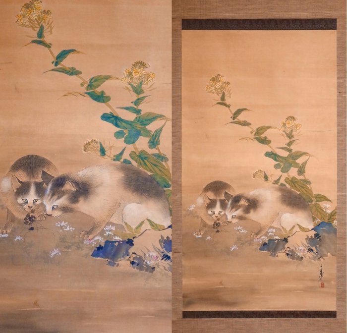 Hanging scroll cats for sale  
