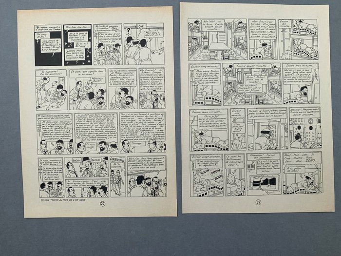 Hergé print tintin d'occasion  