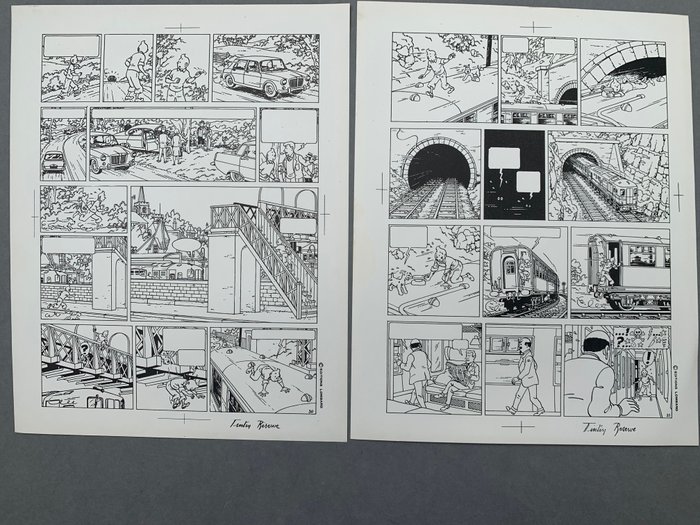 Hergé print tintin usato  