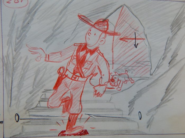 Tintin storyboard lac d'occasion  