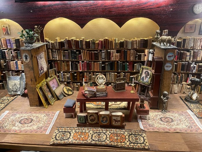 Bookshop diorama 1980 for sale  