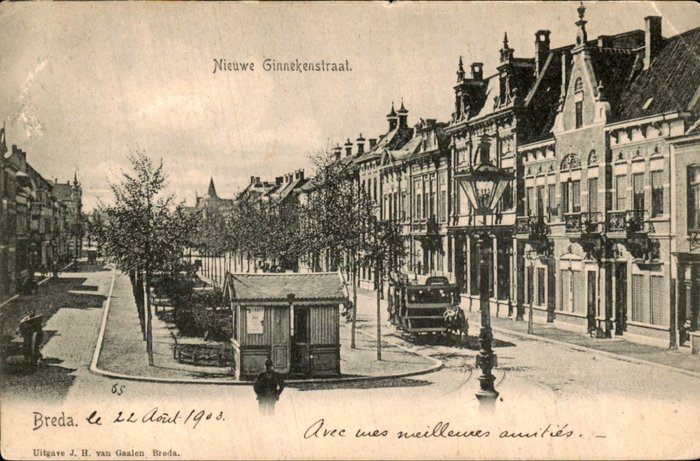 Netherlands breda postcard usato  