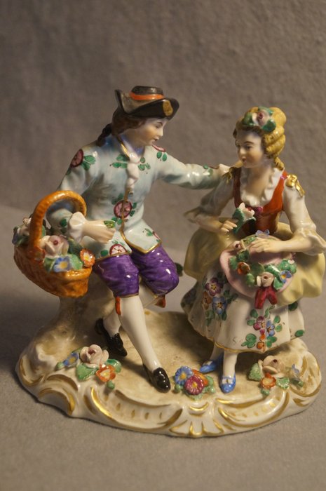 Sitzendorf figurine courting d'occasion  
