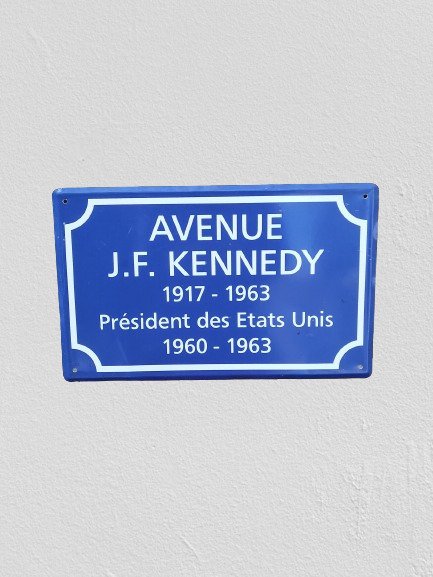 Kennedy plaque aluminium d'occasion  