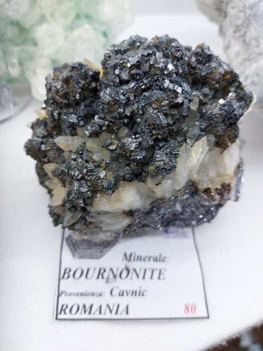 Bournonite crystals matrix d'occasion  