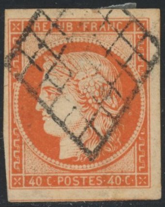 France 1850 40c usato  