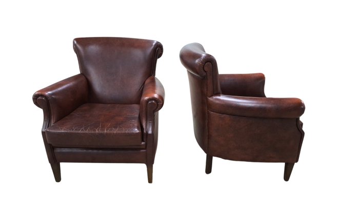 Armchair two leather for sale  