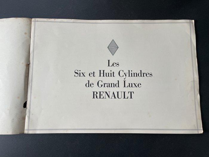 Brochure renault cylinder for sale  