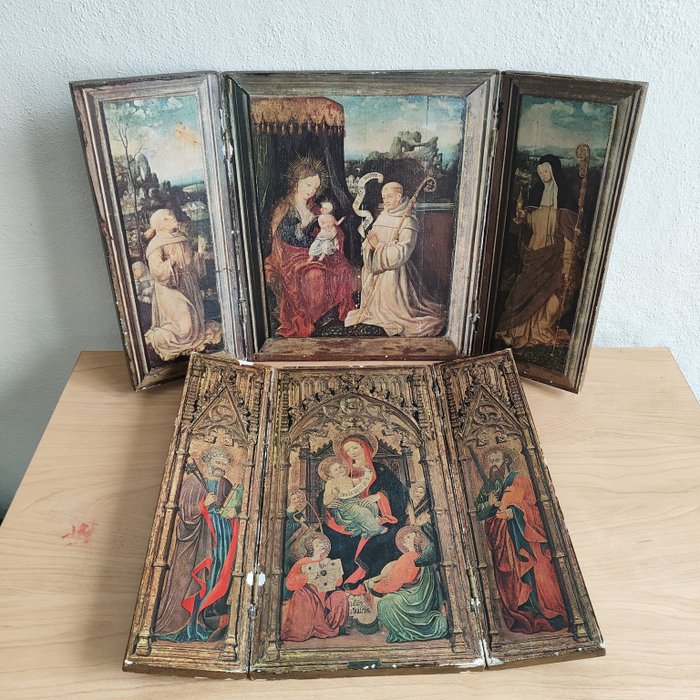Triptych altarpiece child for sale  