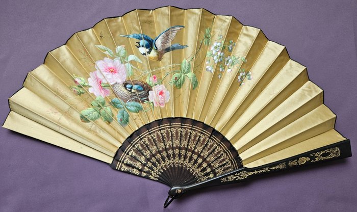 Hand fan folding for sale  