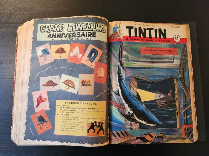 Tintin reliure amateur usato  