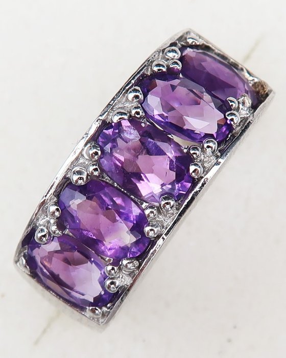 Amethyst silver ring for sale  