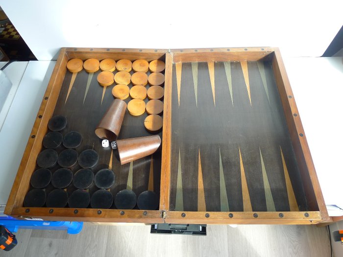 Antique backgammon jacquet d'occasion  