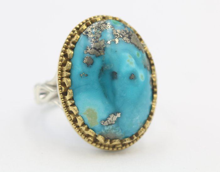Ring silver turquoise for sale  