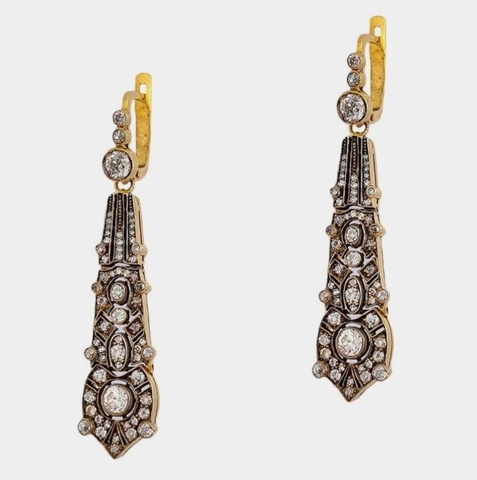 Earrings antique imperial for sale  