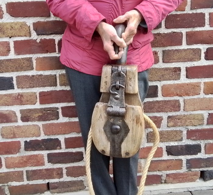 Antique pulley wood for sale  