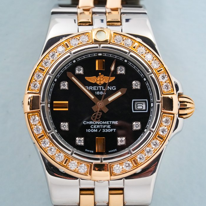 Breitling galactic 18k for sale  