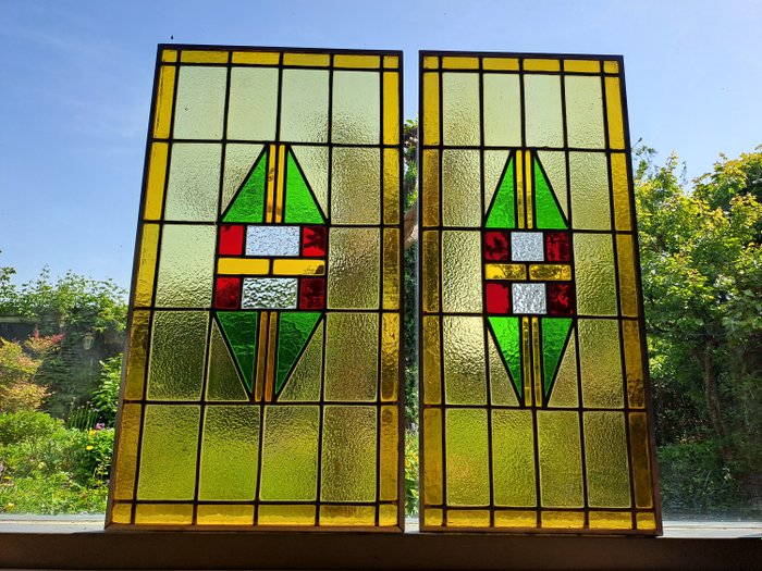 Art deco stained for sale  