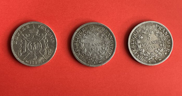 Francs 1869 1876 for sale  