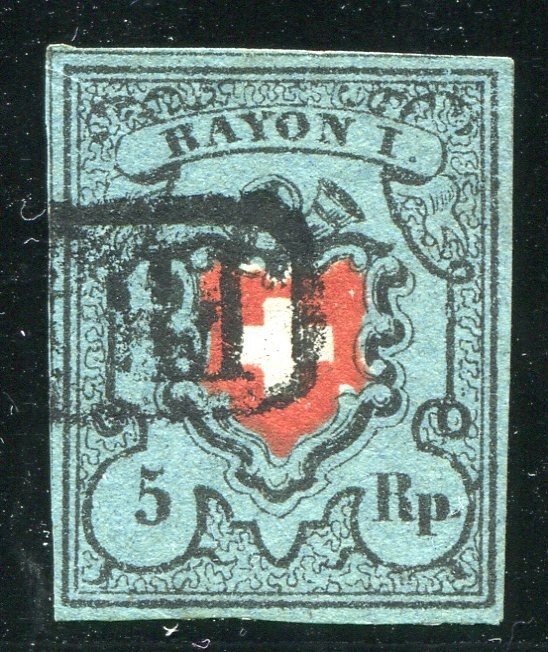 Switzerland 1850 rayon usato  