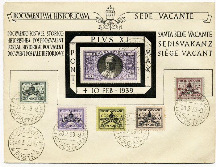 Vatican city 1939 for sale  