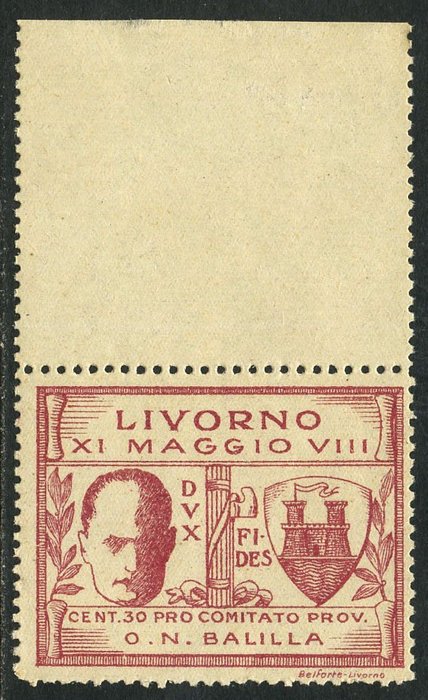 Italy 1930 livorno usato  