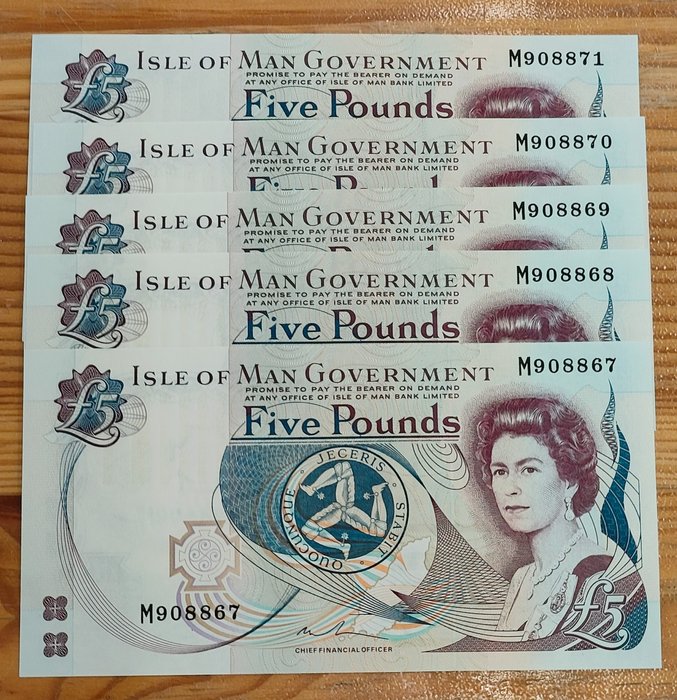 Isle man. pounds usato  