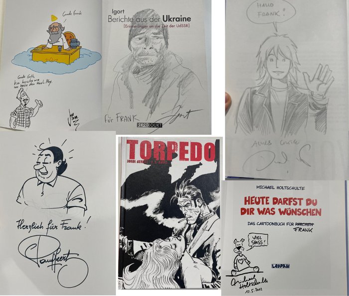 Books signed sketched for sale  